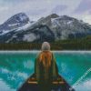 Canoeing In Maligne Lake diamond painting