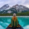 Canoeing In Maligne Lake diamond painting