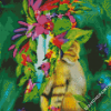 Cat And Hummingbird Diamond Paintings