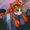 Cat And Lobster Art diamond painting