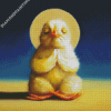 Chick Bird Yoga Pose Diamond Paintings