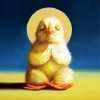 Chick Bird Yoga Pose Diamond Paintings