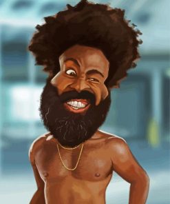 Childish Gambino Caricature Diamond Paintings