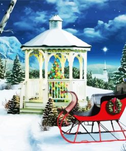 Christmas Gazebo diamond painting