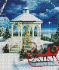 Christmas Gazebo diamond painting