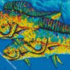 Colorful Mahi Mahi Fish diamond painting