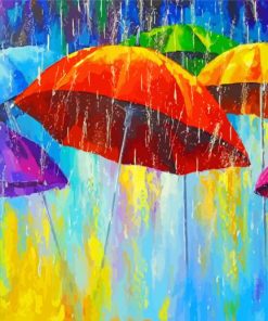 Colorful Umbrellas diamond painting