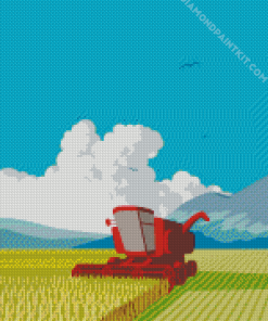 Combine Harvester Art Diamond Paintings