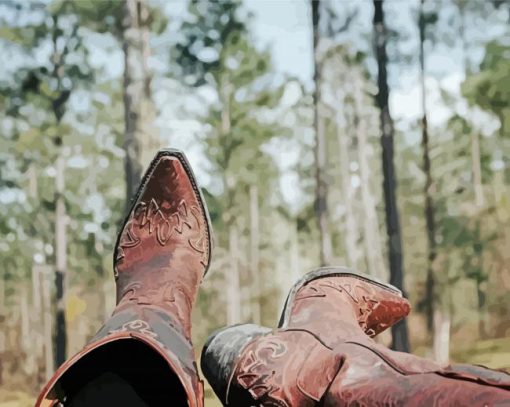 Cowboy Boots Diamond Paintings