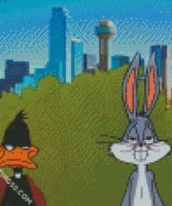 Daffy Duck And Bugs Bunny diamond painting