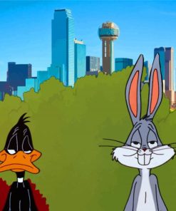 Daffy Duck And Bugs Bunny diamond painting