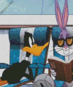 Daffy Duck And Bugs Bunny On Trip diamond painting