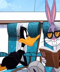 Daffy Duck And Bugs Bunny On Trip diamond painting