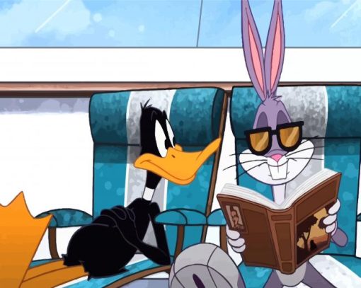 Daffy Duck And Bugs Bunny On Trip diamond painting