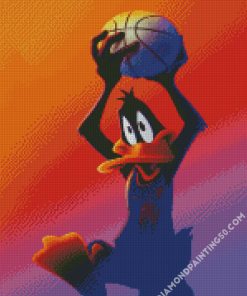 Daffy Duck Basketballer diamond painting