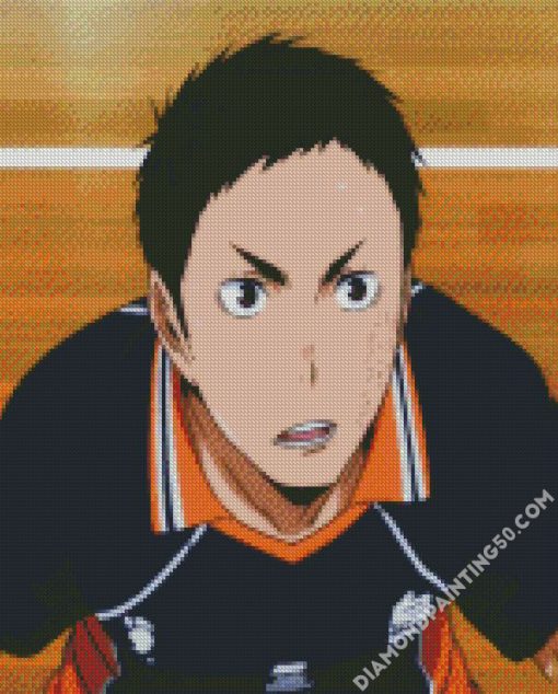 Daichi Sawamura Playing diamond painting