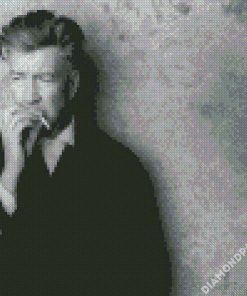 David Lynch Smoking diamond painting