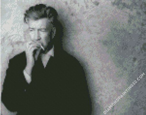 David Lynch Smoking diamond painting