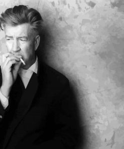 David Lynch Smoking diamond painting