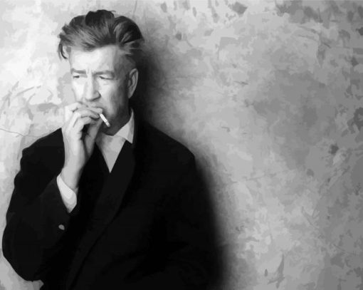 David Lynch Smoking diamond painting