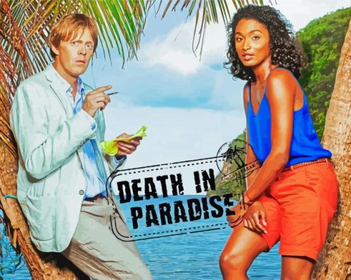 Death In Paradise Poster Diamond Paintings