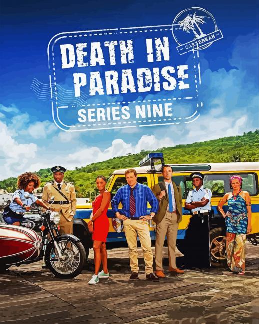 Death In Paradise Serie Poster Diamond Paintings