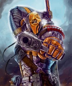 Deathstroke With Gun Diamond Paintings