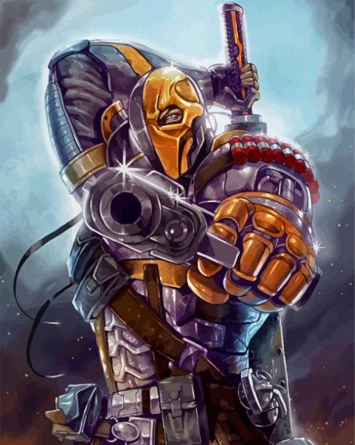 Deathstroke With Gun Diamond Paintings