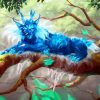 Fantasy Blue Lynx Cat diamond painting