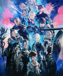 Final Fantasy XiV Game Poster Diamond Paintings