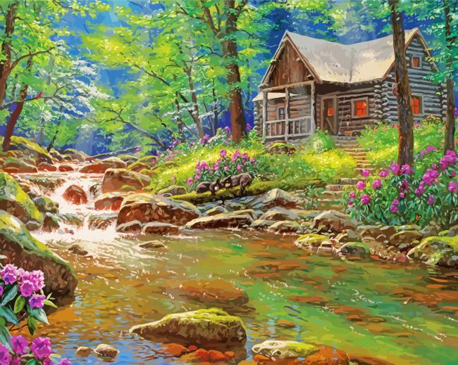 Fishing Cabin Diamond Paintings