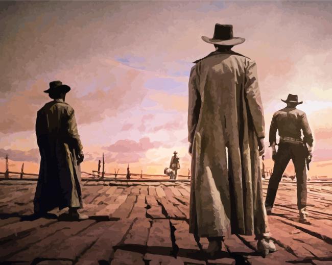 Fistful Of Dollars Characters Art Diamond Paintings