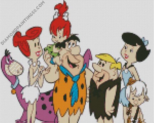 Flintstones Cartoon diamond painting