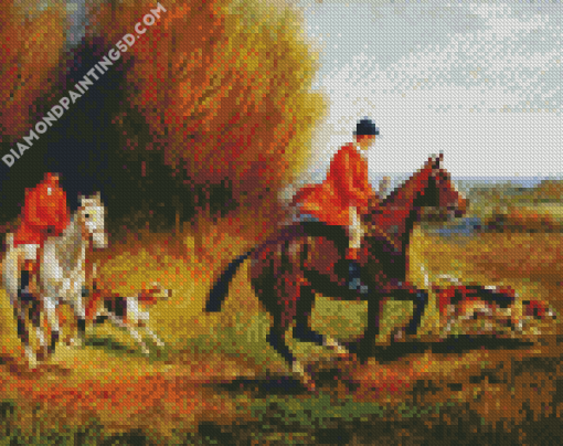 Fox Hunt Art Diamond Paintings