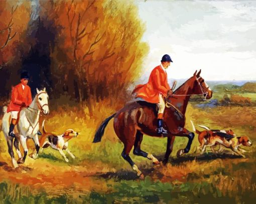 Fox Hunt Art Diamond Paintings