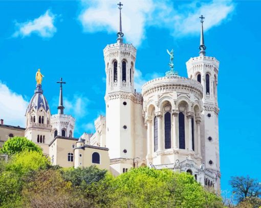 France Lyon Notre Dame Fourviere diamond painting