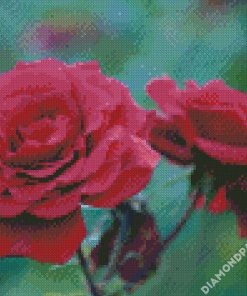 Fuchsia Floribunda Flowers diamond painting