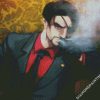 Goro Majima Smoking diamond painting