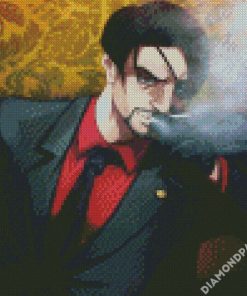 Goro Majima Smoking diamond painting