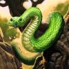 Green Cobra diamond painting