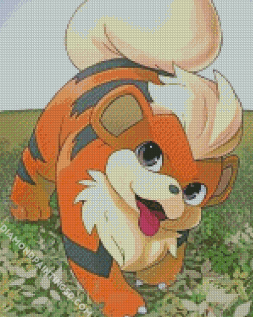 Growlithe Pokemon Species Diamond Painting