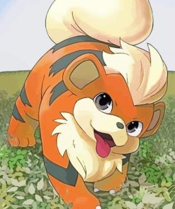 Growlithe Pokemon Diamond Paintings