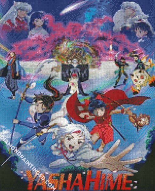 Hanyou No Yashahime Anime Poster Diamond Paintings