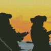 Hawaiian Girls Silhouettes Diamond Paintings