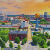 Knixville City Diamond Paintings