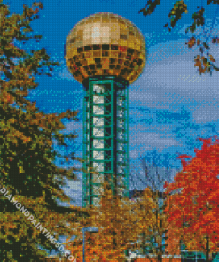 Knoxville Sunsphere Diamond Paintings