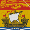 New Brunswick Flag Diamond Paintings