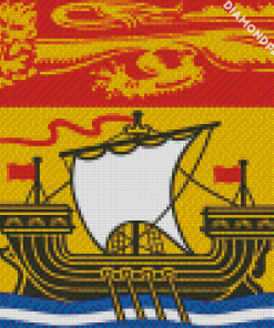 New Brunswick Flag Diamond Paintings