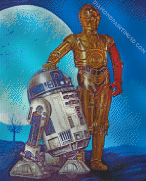 R2D2 And C3po Diamond Paintings