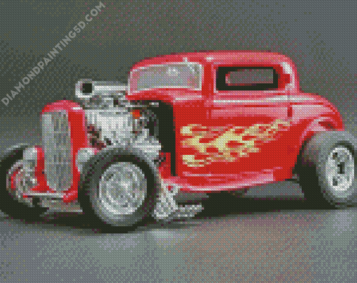 Red 32 Ford Coupe Diamond Paintings